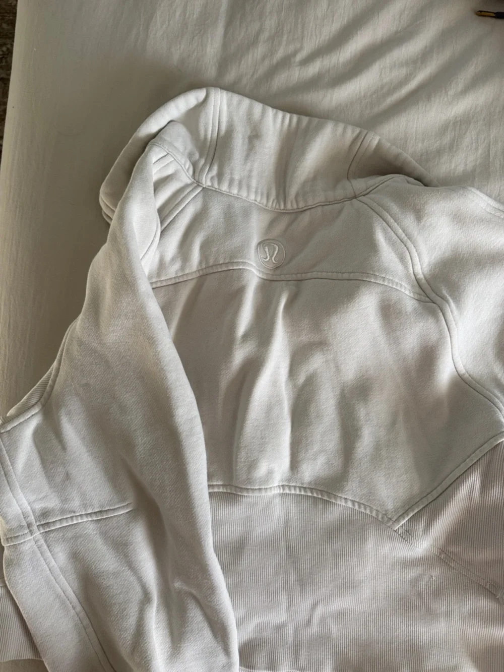 Lululemon Cream Scuba Cropped Quarter-Zip - Picture 3 of 3